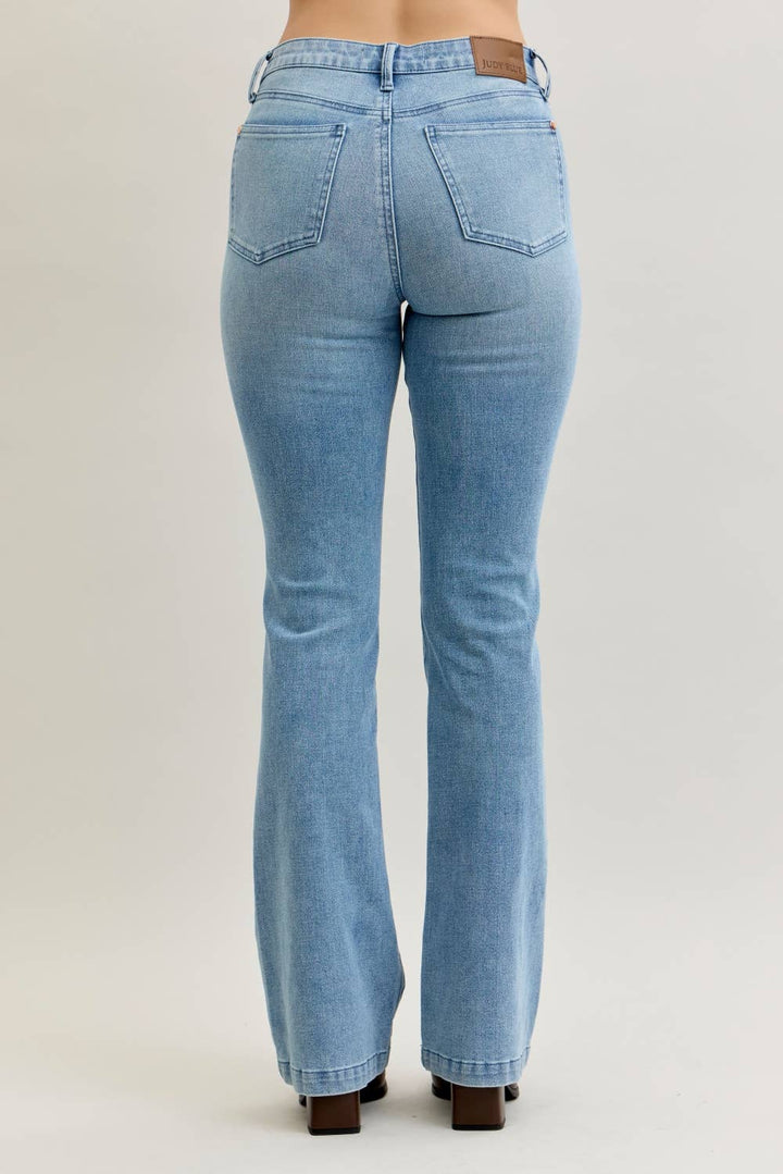 Easy Rider Bootcut Jeans JUDY BLUE-Bottoms and Jeans-Anatomy Clothing Boutique in Brenham, Texas
