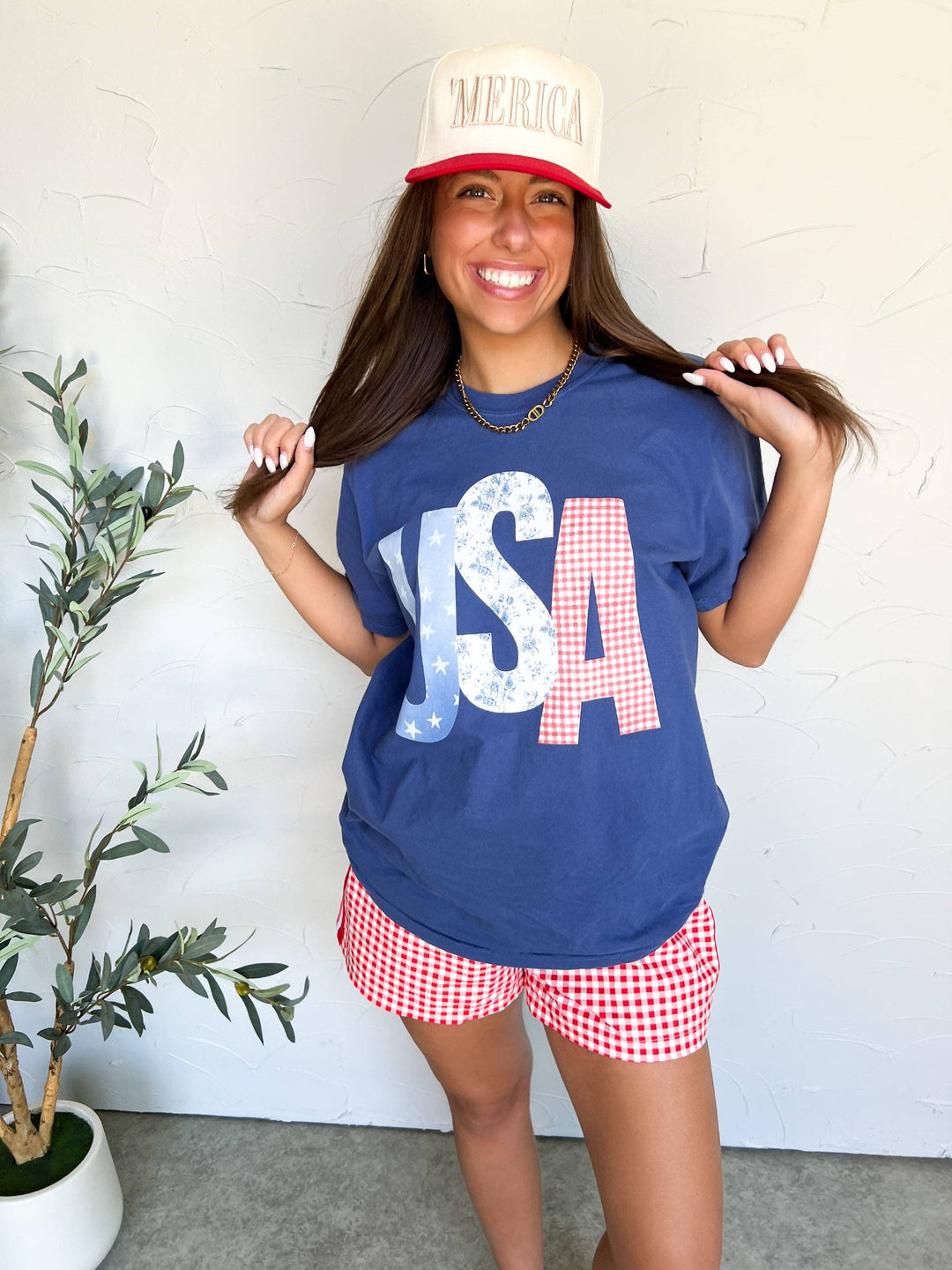 USA Picnic Graphic Tee-Anatomy Clothing Boutique in Brenham, Texas