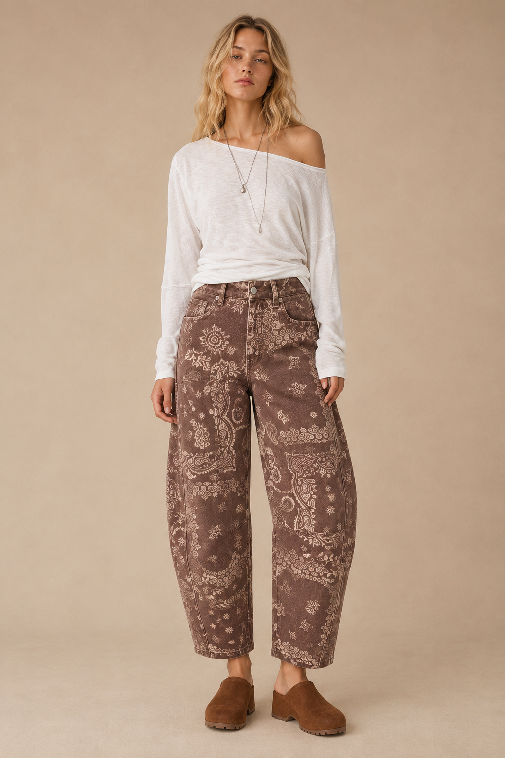 Paisley Trail Barrel Jeans-Bottoms and Jeans-Anatomy Clothing Boutique in Brenham, Texas