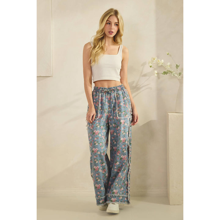 Boho Garden Denim Pants-Bottoms and Jeans-Anatomy Clothing Boutique in Brenham, Texas