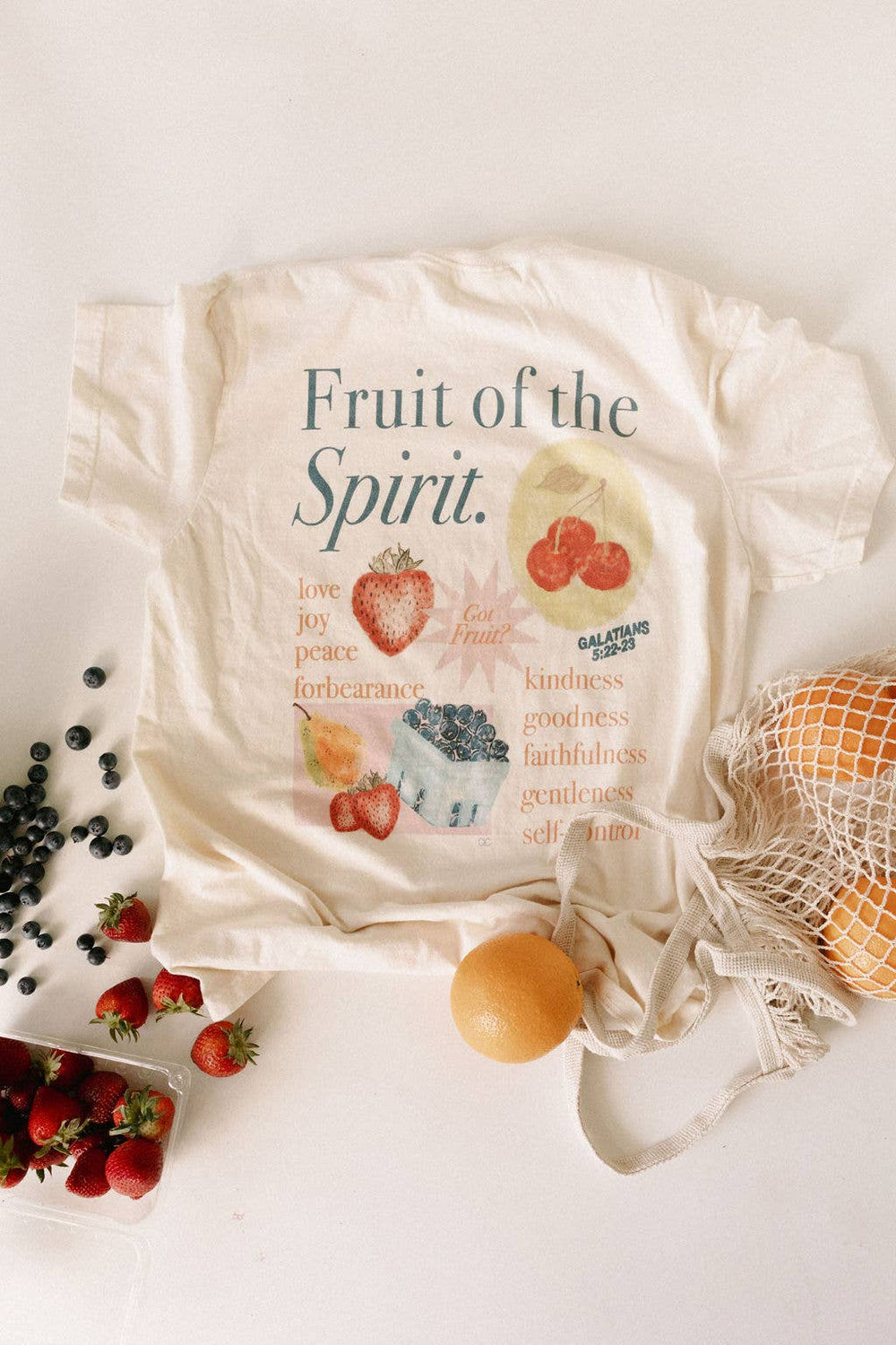 Fruit of the Spirit Graphic Tee-Tops-Anatomy Clothing Boutique in Brenham, Texas