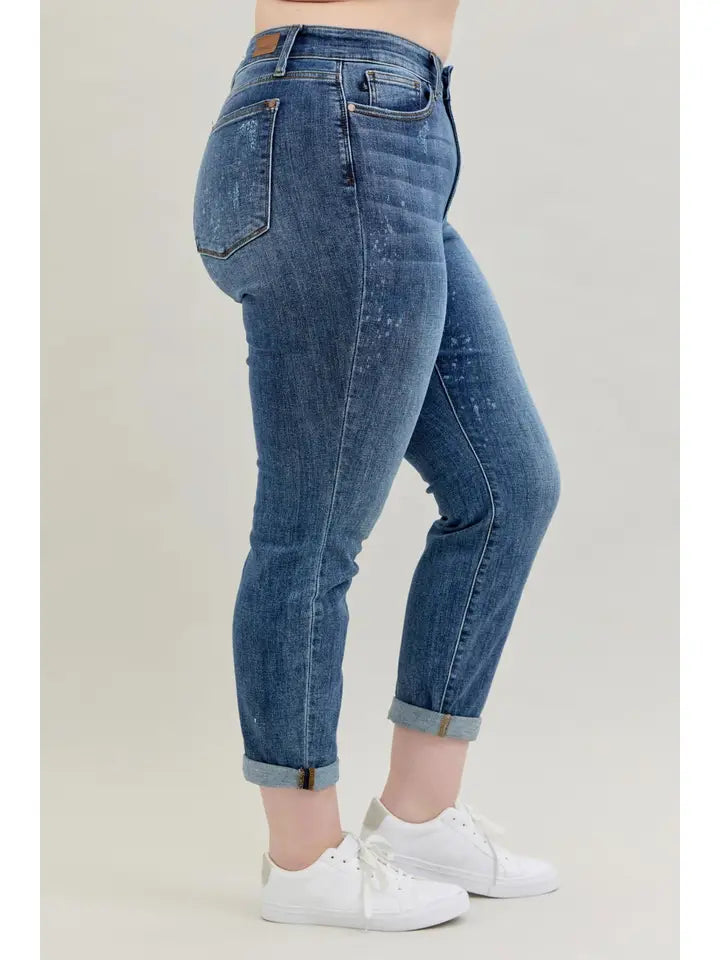 High Rise Boyfriend Jean JUDY BLUE-Bottoms and Jeans-Anatomy Clothing Boutique in Brenham, Texas