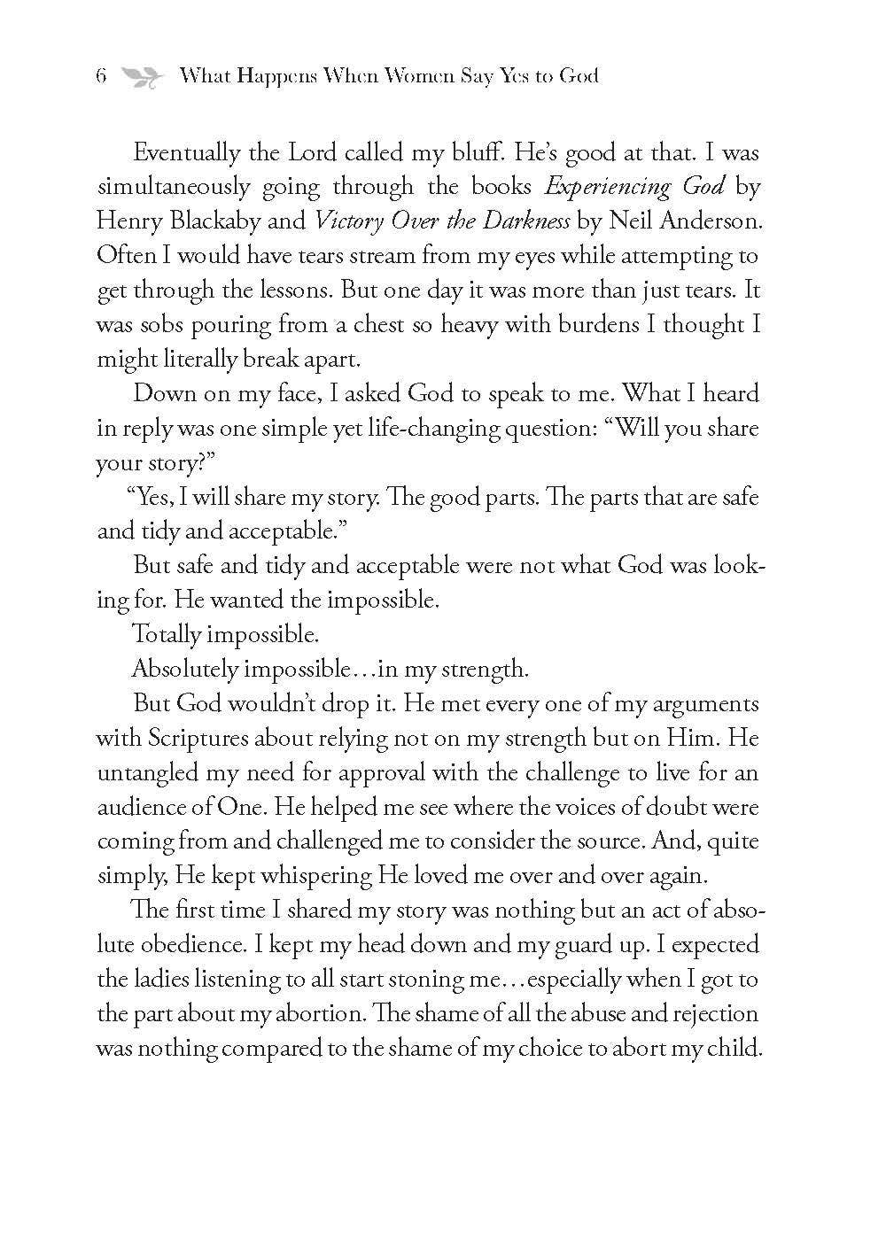 What Happens When Women Say Yes to God Devotional-Anatomy Clothing Boutique in Brenham, Texas