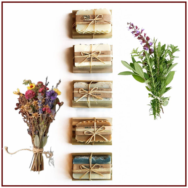 Natural Soap Bar + Wood Dish Gift Set-Accessories-Anatomy Clothing Boutique in Brenham, Texas