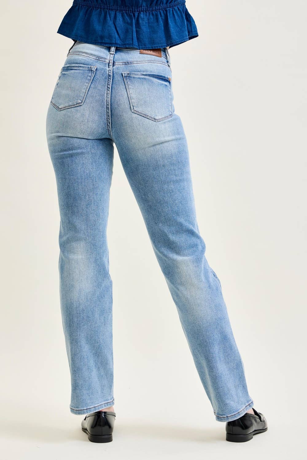 Smooth Moves Straight Jeans JUDY BLUE-Bottoms and Jeans-Anatomy Clothing Boutique in Brenham, Texas