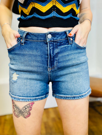Gigi High Rise Shorts DEAR JOHN-Bottoms and Jeans-Anatomy Clothing Boutique in Brenham, Texas