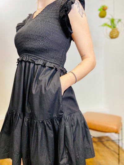 Hadley Smocked Dress ELAN-Dresses-Anatomy Clothing Boutique in Brenham, Texas