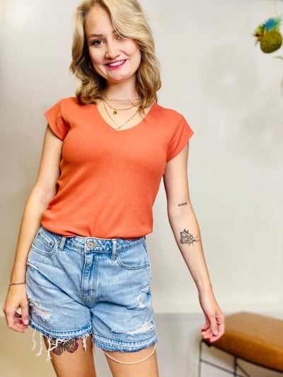 Uri Waffled V Neck DEAR JOHN-Dresses-Anatomy Clothing Boutique in Brenham, Texas