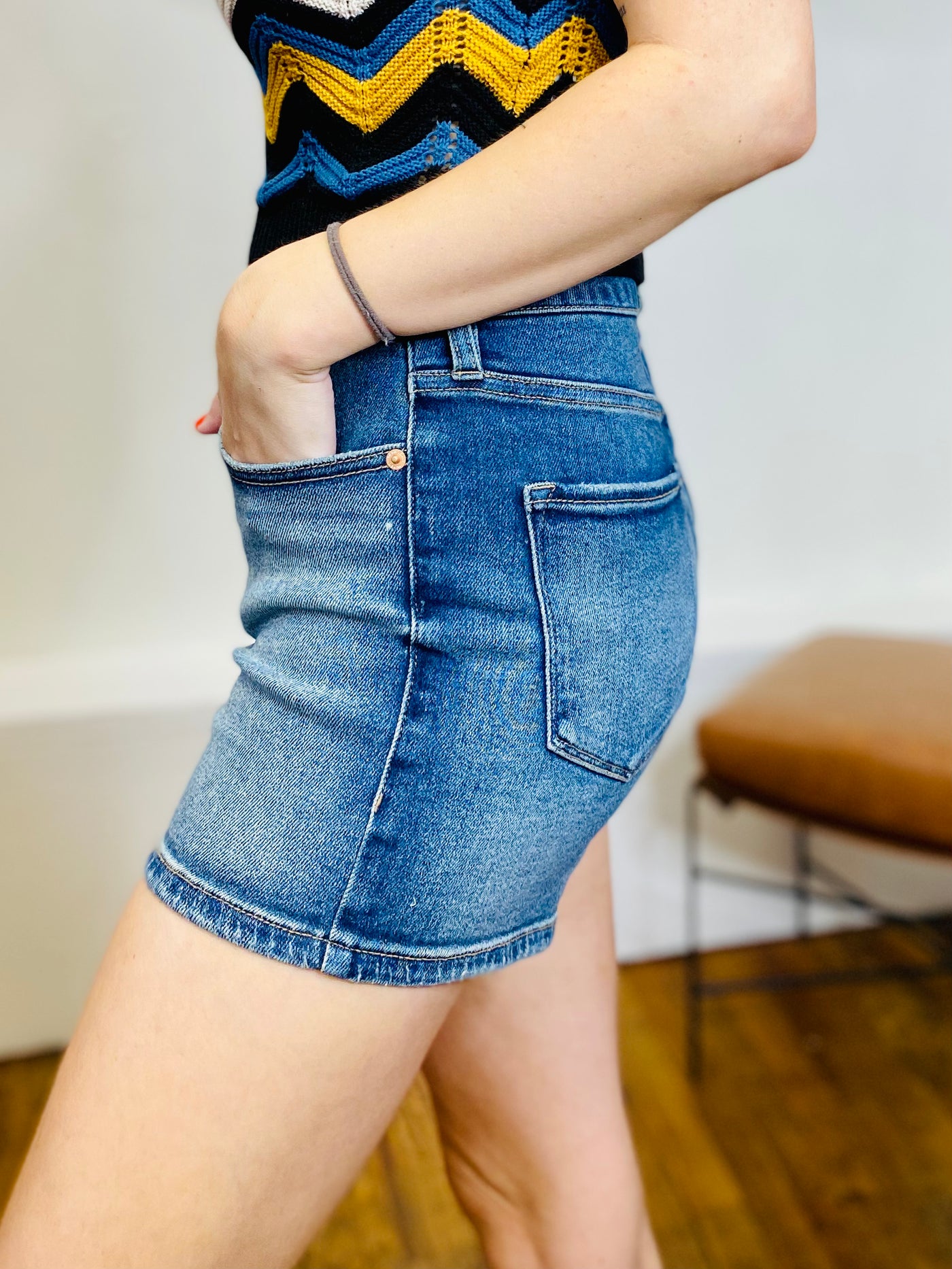 Gigi High Rise Shorts DEAR JOHN-Bottoms and Jeans-Anatomy Clothing Boutique in Brenham, Texas