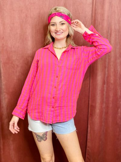 Saturdays Long Sleeve Shirt Z SUPPLY-Tops-Anatomy Clothing Boutique in Brenham, Texas
