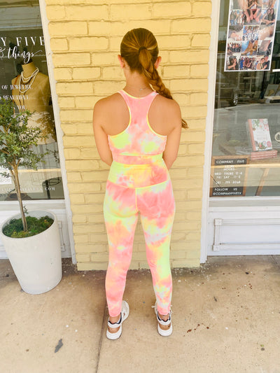 Tie Dye Butter Seamless Leggings-Bottoms and Jeans-Anatomy Clothing Boutique in Brenham, Texas
