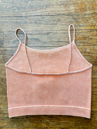 Ribbed Cropped Cami - Clay-Tops-Anatomy Clothing Boutique in Brenham, Texas