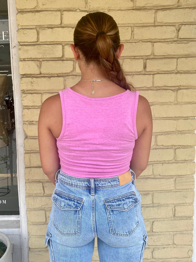 Square Neck Cotton Tank-Tops-Anatomy Clothing Boutique in Brenham, Texas