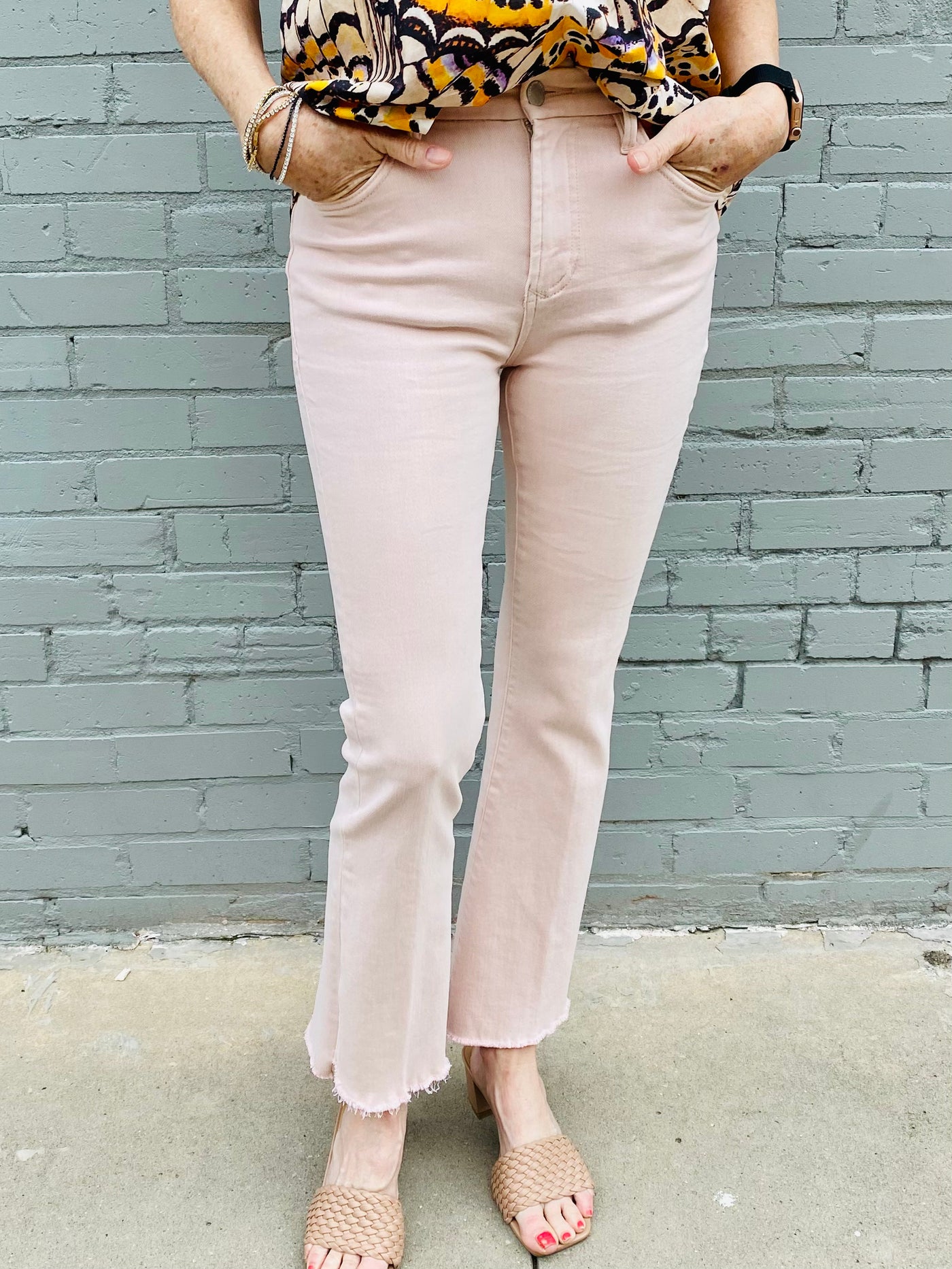 Jeanne Crop Flare Jeans DEAR JOHN-Bottoms and Jeans-Anatomy Clothing Boutique in Brenham, Texas