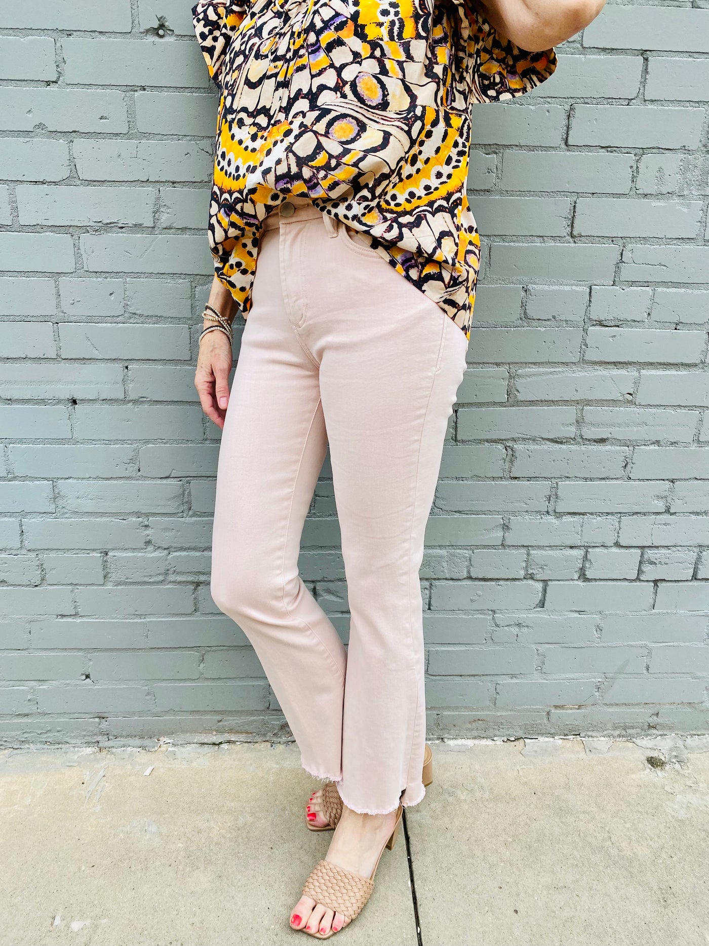 Jeanne Crop Flare Jeans DEAR JOHN-Bottoms and Jeans-Anatomy Clothing Boutique in Brenham, Texas