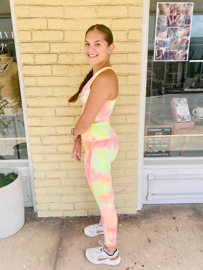 Tie Dye Butter Seamless Leggings-Bottoms and Jeans-Anatomy Clothing Boutique in Brenham, Texas
