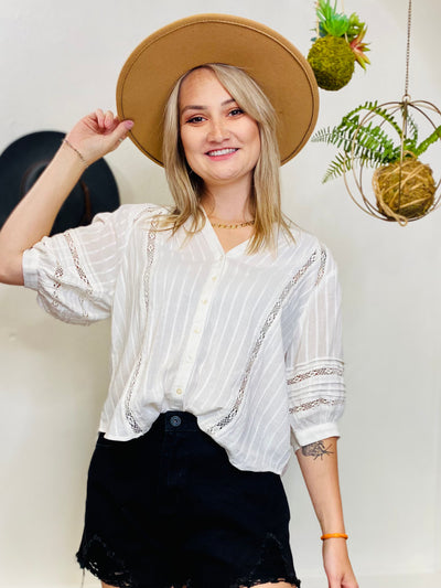 Elliot Lace Top Z SUPPLY-Tops-Anatomy Clothing Boutique in Brenham, Texas