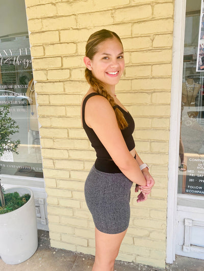 Ribbed Seamless Shorts-Bottoms and Jeans-Anatomy Clothing Boutique in Brenham, Texas