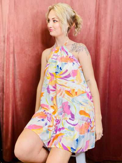Rooftop Palm Mini Dress Z SUPPLY-Dresses-Anatomy Clothing Boutique in Brenham, Texas