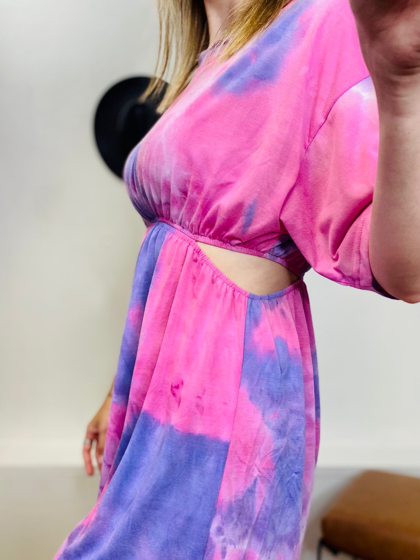 Ella Side Cut Tee Dress UMGEE-Dresses-Anatomy Clothing Boutique in Brenham, Texas