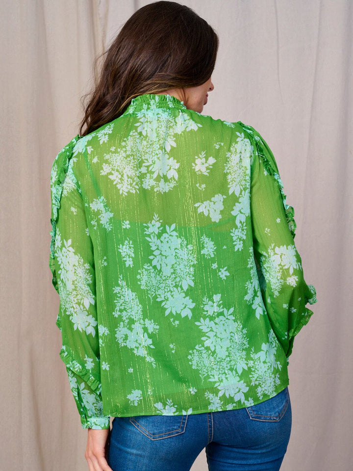 Slow Bloom Ruffle Blouse-Tops-Anatomy Clothing Boutique in Brenham, Texas