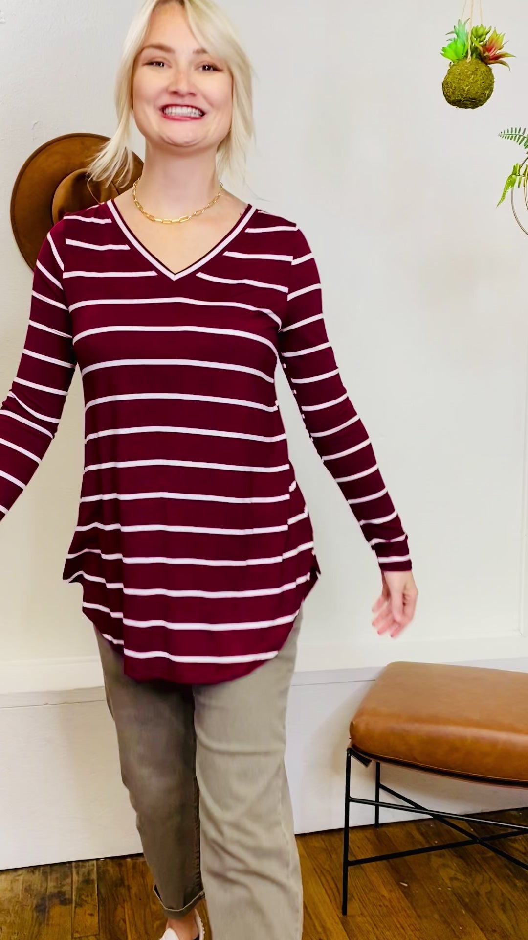 Stacey Stripe Long Sleeve Top