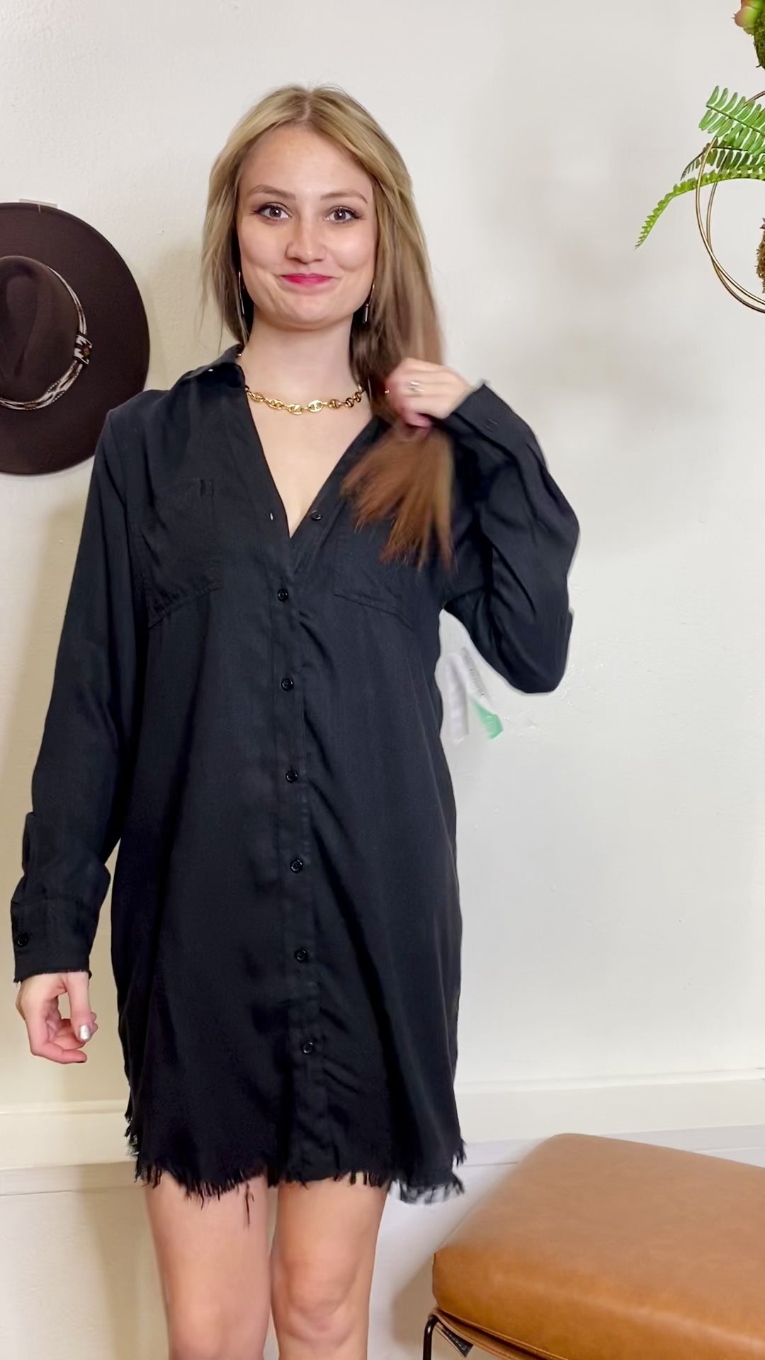 Avery Tencel Shirt Dress DEAR JOHN