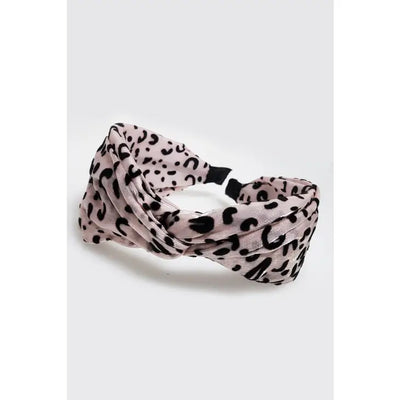 Shimmer Cheetah Headband-Accessories-Anatomy Clothing Boutique in Brenham, Texas
