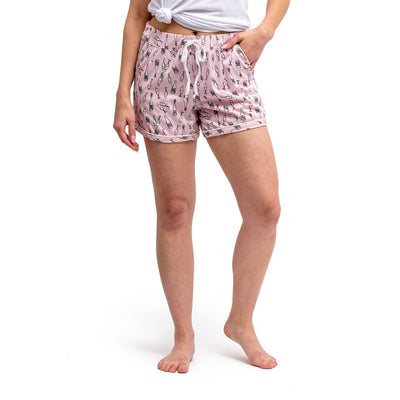 Lounge Shorts HELLO MELLO - Happy Hour-Bottoms and Jeans-Anatomy Clothing Boutique in Brenham, Texas