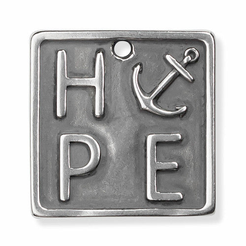 Hope Anchored Necklace BRADLEY KELLIE - Silver-Accessories-Anatomy Clothing Boutique in Brenham, Texas
