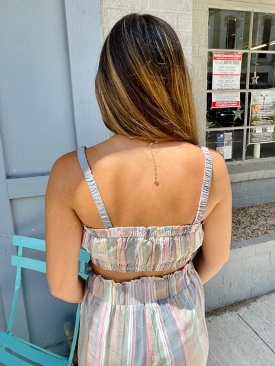 Balcony Striped Bra Top Z SUPPLY-Tops-Anatomy Clothing Boutique in Brenham, Texas