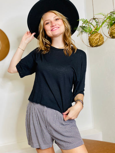 Betty Cropped Top ELAN-Tops-Anatomy Clothing Boutique in Brenham, Texas