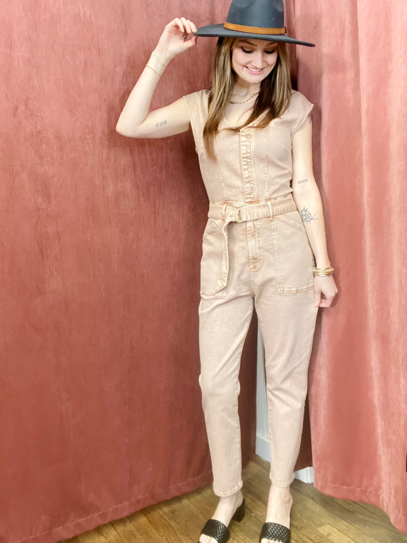 Nicole Denim Jumpsuit DEAR JOHN-Jumpsuits and Rompers-Anatomy Clothing Boutique in Brenham, Texas