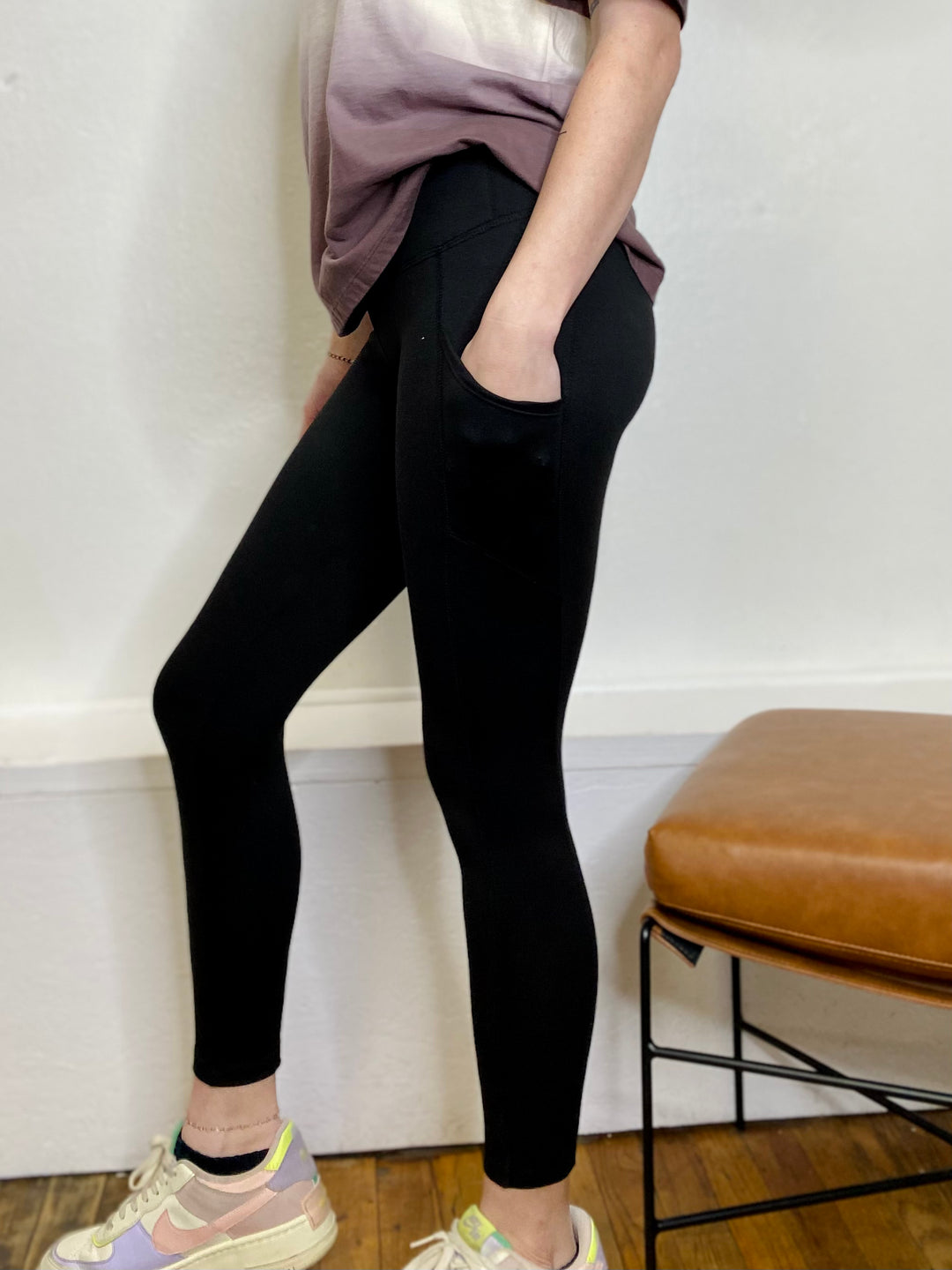 Erin Butter Leggings - Black-Bottoms and Jeans-Anatomy Clothing Boutique in Brenham, Texas