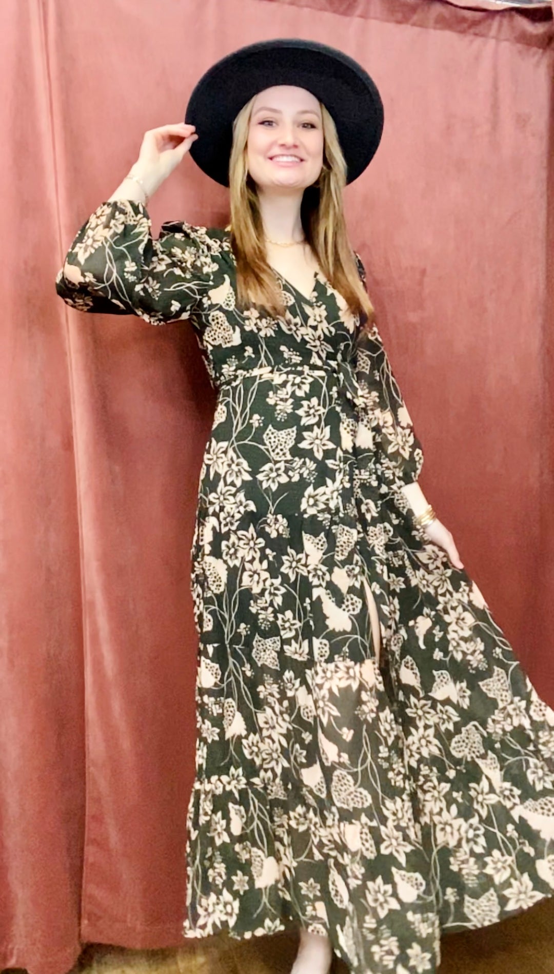 elan dresses February Maxi Wrap Dress ELAN