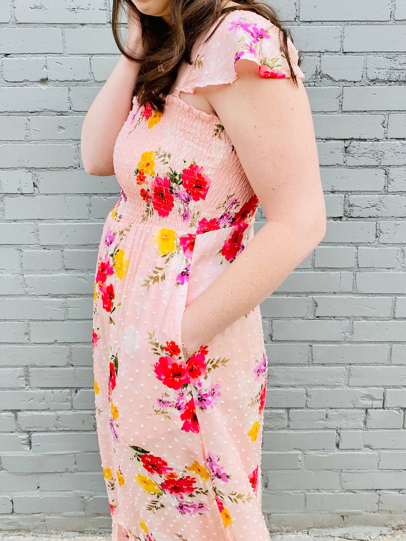 Emilie Smocked Maxi Dress DEAR JOHN - Garden-Dresses-Anatomy Clothing Boutique in Brenham, Texas