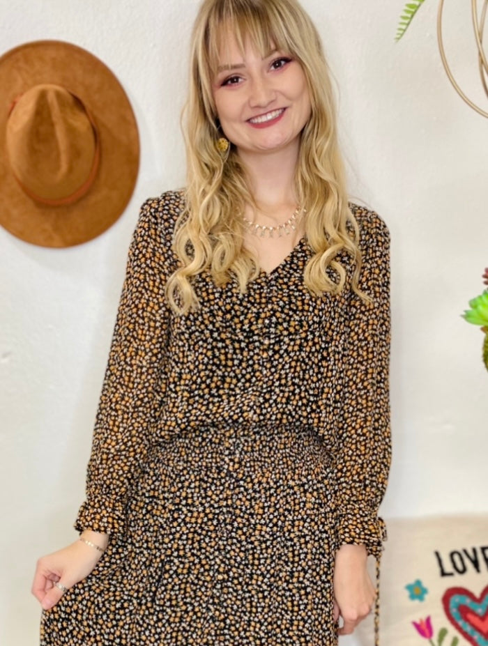Alice Floral Long Sleeve Top BILA77-Tops-Anatomy Clothing Boutique in Brenham, Texas