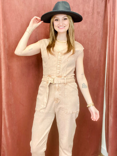 Nicole Denim Jumpsuit DEAR JOHN-Jumpsuits and Rompers-Anatomy Clothing Boutique in Brenham, Texas