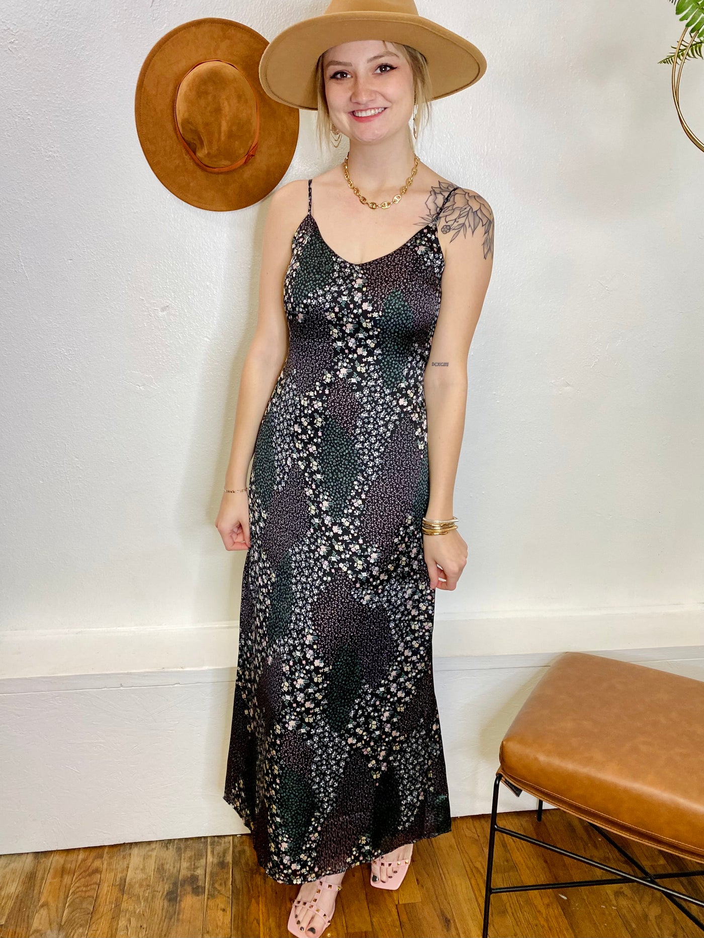 Medolic Blues Maxi Dress-Dresses-Anatomy Clothing Boutique in Brenham, Texas