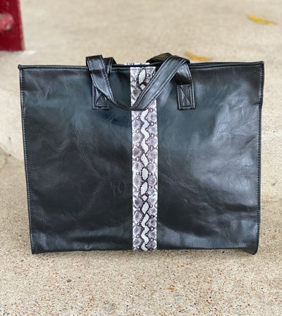 Nicole Tote Bag - Snake-Accessories-Anatomy Clothing Boutique in Brenham, Texas