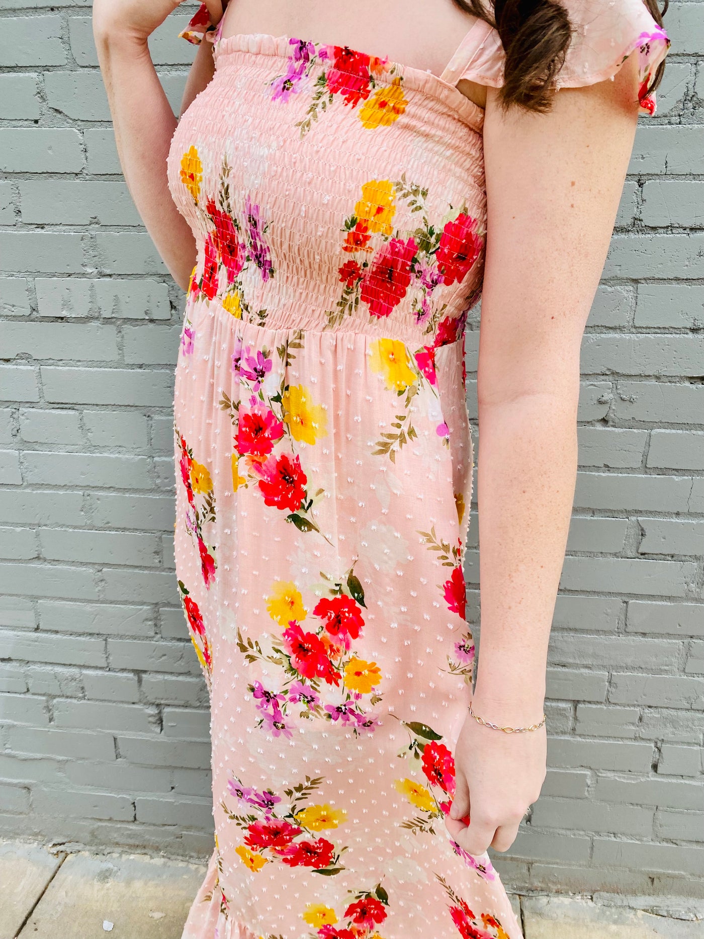 Emilie Smocked Maxi Dress DEAR JOHN - Garden-Dresses-Anatomy Clothing Boutique in Brenham, Texas