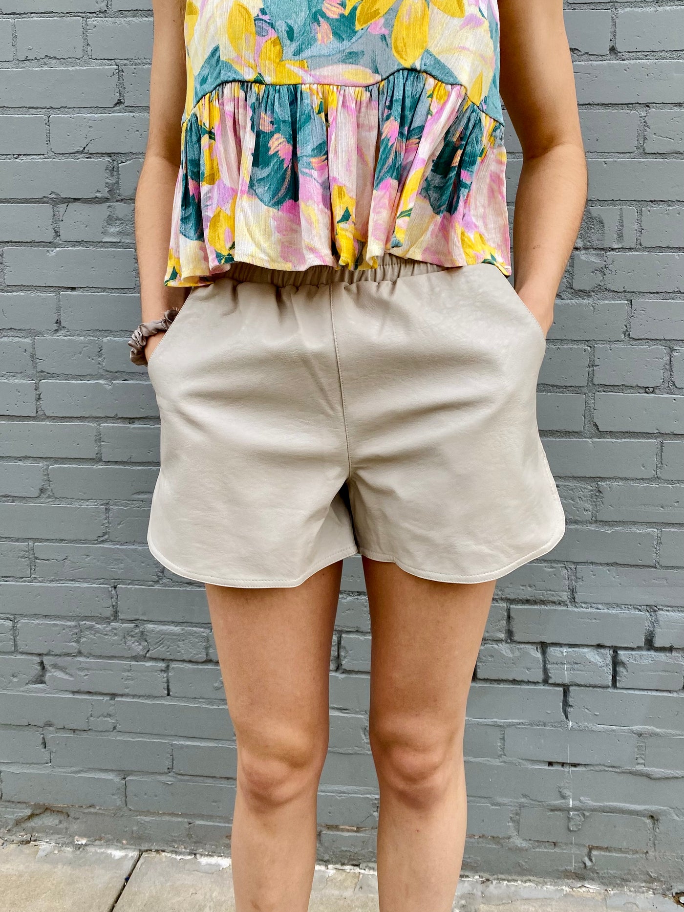 Lucy Leather Shorts COLLETTA-Bottoms and Jeans-Anatomy Clothing Boutique in Brenham, Texas