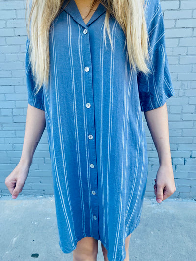 James Easy Striped Dress Z SUPPLY-Dresses-Anatomy Clothing Boutique in Brenham, Texas