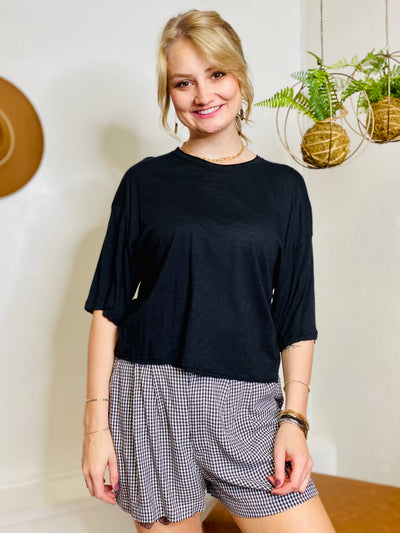 Betty Cropped Top ELAN-Tops-Anatomy Clothing Boutique in Brenham, Texas