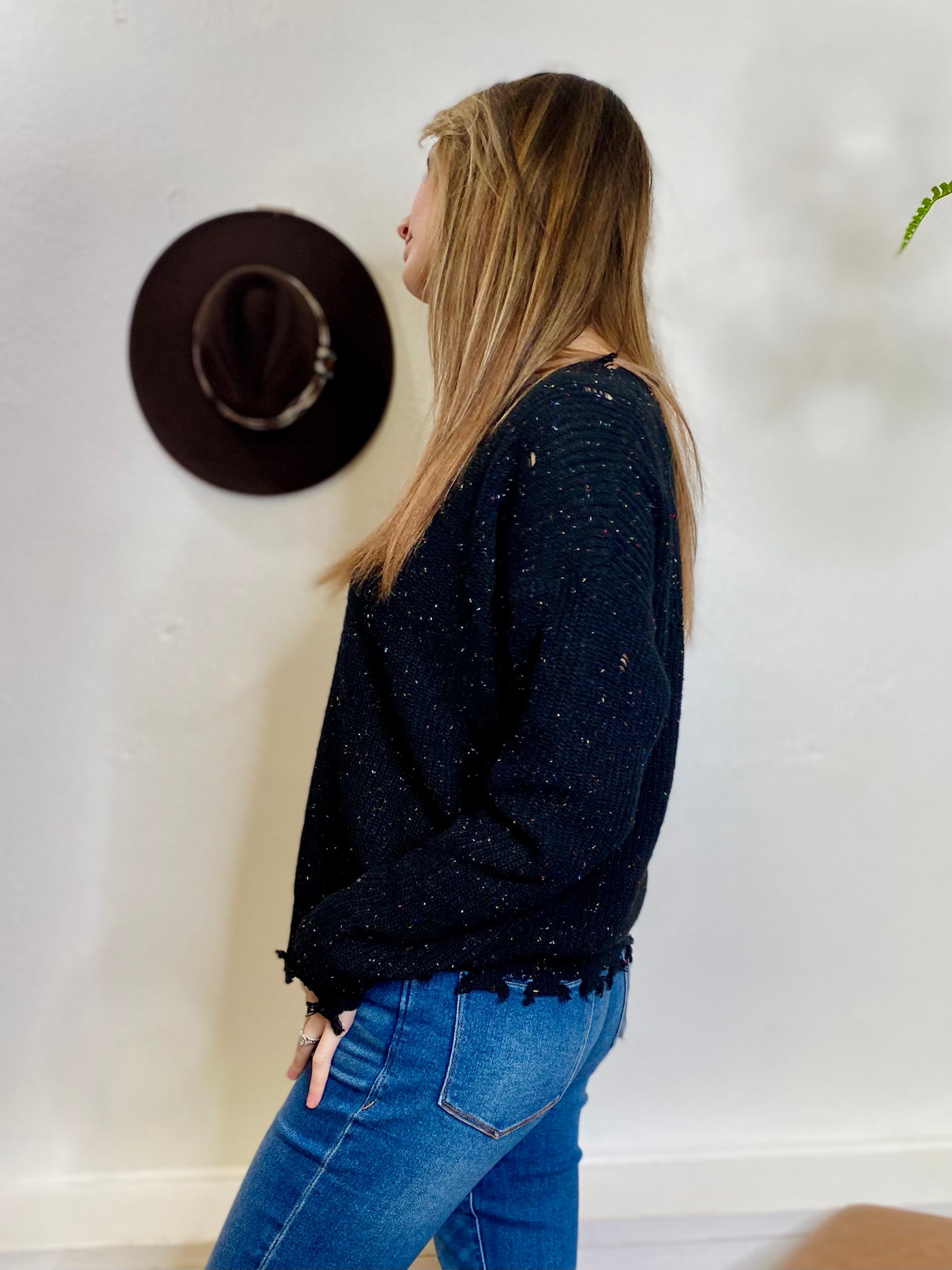 Beck Knit Sweater - Black-Tops-Anatomy Clothing Boutique in Brenham, Texas