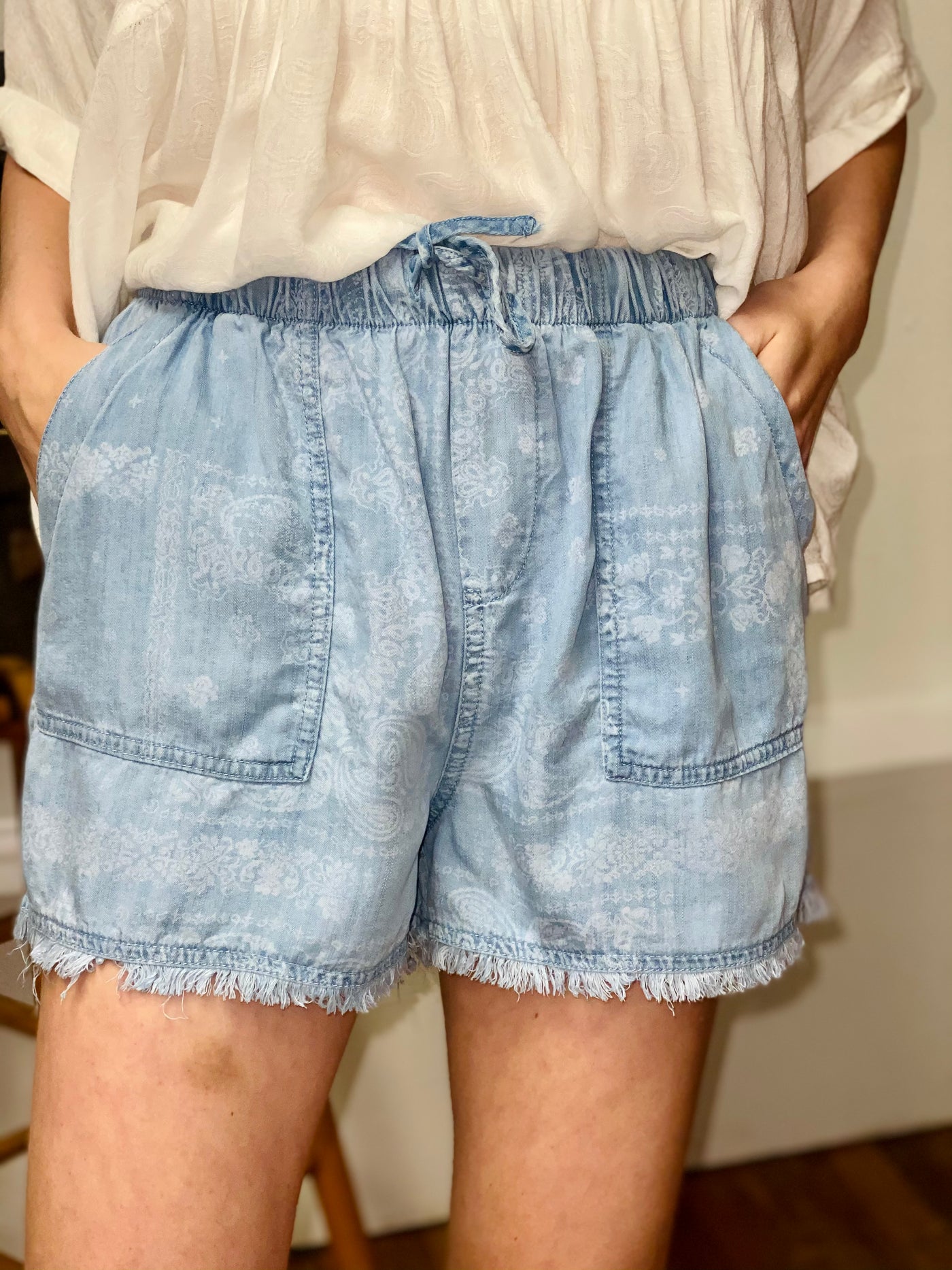 Simone Bandana Shorts VELVET HEART-Bottoms and Jeans-Anatomy Clothing Boutique in Brenham, Texas