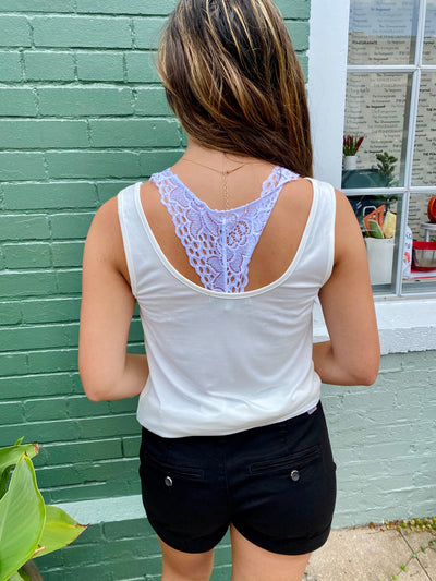 Ivy Scoop Tank - Ivory-Tops-Anatomy Clothing Boutique in Brenham, Texas