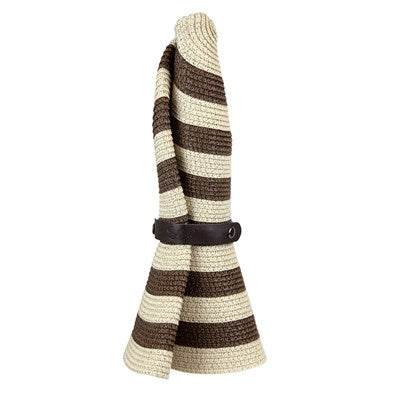 Roll N Go Sun Hat-Brown Stripe-Accessories-Anatomy Clothing Boutique in Brenham, Texas